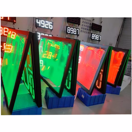 高い評判の 16 インチ LED ガス価格標識プロフェッショナル LED ディスプレイ